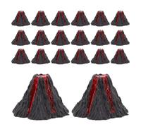 Modèle de Volcan Réaliste 20 Pièces en Plastique | Décor Miniature, Aspect de Volcan, pour Cabinet et Desktop, Inspire la Curiosité des Fans