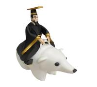 Modèle décoratif - Figure abstraite, statue de collection | Figurine d'ours polaire de conduite empereur, sculpture artistique artistique artisanale, pièce cadeau de l'ornement d'affichage créatif, ac