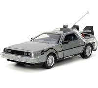 Modèle Delorean Auto Retour Futur 1 Die Cast Avec LED 20cm Échelle 1/24 Jada