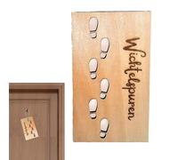 Modèle d'empreinte de nain de Noël pour décoration d'intérieur, fenêtre en bois, décoration de vacances, sol, décoration murale, pochoirs d'empreinte de pied