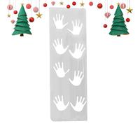 Modèle d'empreintes de Noël créatif - Pochoir Père Noël pour petites empreintes de pas | Modèle de coloriage de bottes de Père Noël pour les accessoires de sol, de fenêtre, de murs et de portes
