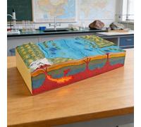 Modèle d'enseignement de la géographie, modèle de topographie des fonds marins, modèle tectonique de plaques géologiques 3D, modèle éducatif de géographie, pour l'enseignement de la géographie au