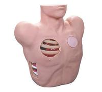 Modèle d'Entraînement à la Thoracocentèse avec Anatomie Humaine, Corps Modèle pour Drainage Pleural, 43x28.5x53cm