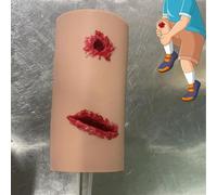 Modèle d'entraînement au garrot multitâche 2 en 1, modèle d'entraînement au contrôle des hémorragies et à l'arrêt des saignements, modèle de simulateur de lacération, exercices de suture