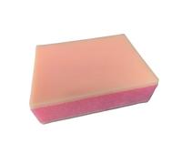 Modèle d'entraînement en silicone avec structure en couche | Silicone double couche avec centre en mousse pour soutenir les exercices de pénétration des aiguilles pour l'entraînement