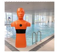 Modèle d'exercice D'incendie, Mannequin De Sauvetage Aquatique, Dispositif D'injection d'eau Rapide, avec 3 Trous D'injection d'eau, Aucun Assemblage Requis(Orange)