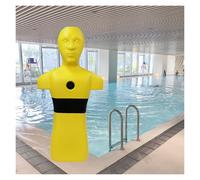 Modèle d'exercice D'incendie, Mannequin De Sauvetage Aquatique, Dispositif D'injection d'eau Rapide, avec 3 Trous D'injection d'eau, Aucun Assemblage Requis(Yellow)