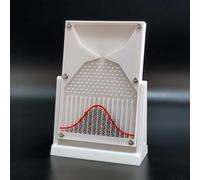 Modèle d'expérience de Planche Galton 12×18 cm, Outil pédagogique sur la probabilité de la Distribution Normale, modèle de démonstration mathématique pour l'éducation et l'analyse financière White