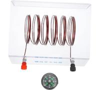 Modèle d'expérience électromagnétique de solénoïde enroulé en cuivre