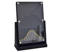 Modèle D'expérimentation Sur Planche Galton 12 × 18 Cm, Démonstration D'enseignement Des Probabilités Avec Courbe Rouge, Modèle Mathématique De Distribution Normale, Pour La Finance Et L'éducation