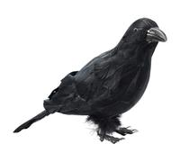 Modèle D'Halloween Crows - Black Crow Hunting Bird | Figure Raven Réaliste | Corbeaux Pieds Plumés | D'oiseaux Animaux Pour Terrasse De Jardin Extérieur Revêtement Dans Un Cas