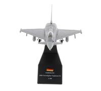 Modèle D'Hélicoptère Moulé Sous Pression 1/100 Ef-2000 Avec Support D'Affichage, Ornements