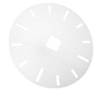 Modèle D'horloge Acrylique Ronde 16 Pouces pour Chiffres DIY Bois | Gabarit de Défonceuse Transparent, 12 Repères et Logement Central, Atelier de Menuiserie