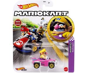 Modèle DieCast KART de WARIO BADWAGON de SUPER MARIO KART Échelle 1:64 5cm Hot Wheels