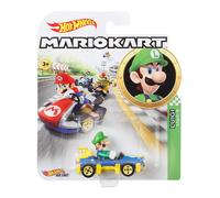 Modèle DieCast KART MACH 8 De LUIGI De SUPER MARIO Échelle 1:64 5cm Hot Wheels