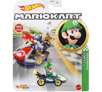 Hot Wheels Modèle DieCast Luigi Standard Kart – Super Mario Kart – 1:64, 5 cm (HW GLP37)