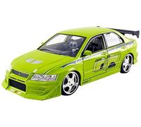 Modèle DieCast MITSUBISHI LANCER VII Verte BRIAN Échelle 1/24 FURIOUS FAST