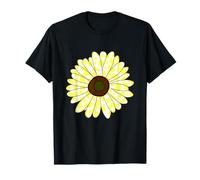 Modèle d'impression de vache jaune - Fleur Modèle de vache T-Shirt