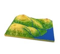 Modèle d'interprétation de carte topographique, modèle de structure géologique 3D, aides pédagogiques géographiques pour une éducation efficace des sciences géologiques