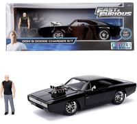 Jada Toys Voiture die-cast 1:24 Fast & Furious - 1970 Dodge Charger figurine Dominic Toretto, noir