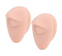 Modèle d'oeil en silicone souple, affichage des yeux flexible pour la pratique du perçage, 2 écrans d'oeil compacts de simulation avec sensation de peau réaliste, outil
