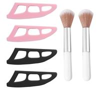 Modèle D'Ombre À Paupières En 4 Pièces Et Pinceaux De Maquillage En 2 Pièces, Outils De Maquillage Portables, Aides À La Maquillage Pour Les Yeux, Outils De Beauté.