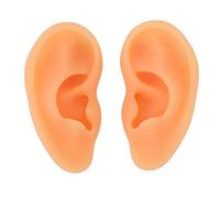 Modèle d'oreille en silicone 2pcs Soft hautement simulé pour la formation du médecin de l'hôpital d'acupuncture