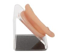 Modèle d'Oreille en Silicone avec Support d'affichage pour la Pratique de l'acupuncture et l'affichage de Piercing - Oreille Simulée Souple, Flexible et Adaptée à la Peau