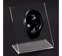 Modèle d'oreille en Silicone for la Pratique du perçage(Black Left)