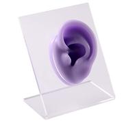 Modèle d'oreille en Silicone for la Pratique du perçage(Purple Left)