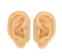 Modèle d'oreille en Silicone souple et réaliste, modèle de pratique de perçage d'oreille gauche droite pour boucles d'oreilles, affichage d'écouteurs, 1 paire