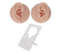 Modèle d'oreille humain Solicone High Simulation Percing Practice pour l'enseignement et l'affichage de l'oreille (Teint léger)