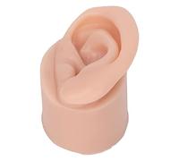 Modèle D'oreille Souple Silicone, Modèle D'oreille Piercing Souple Réutilisable Moule D'oreille Réaliste pour la Pratique L'éducation à la Suture pour la Peau Légère Couleur Peau (Droit)