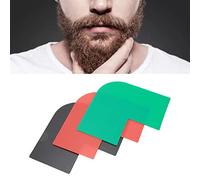 Modèle d'outil de mise en forme de la barbe Sustvita, modèle de guide de guide de latéraux Moustache 3pcs outil pour la ligne de cou définie