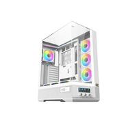 Xigmatek Modèle du produit : Boitier Moyen Tour ATX Vision Pro RGB avec panneaux vitrés (Blanc)