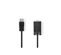 Modèle du produit : Câble DisplayPort - VGA DisplayPort Mâle - VGA Mâle 2,0 m Noir