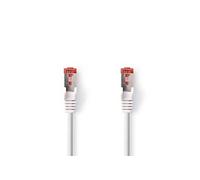 Modèle du produit : Câble réseau CAT6 RJ45 Male RJ45 Male S/FTP 0.25 m Intérieur Rond LSZH Blanc Boîte