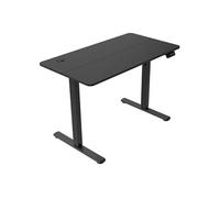 Mars Gaming MGD-ERGO140, Bureau Hauteur Réglable 3 Positions, Surface Ergonomique, Structure Métallique, Tapis XXL, Support Casque et Boisson, Gestion des Câbles, Bureau Gaming 140x60cm, Noir