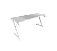 Mars Gaming Bureau gaming MGD-X160 – 160x60 cm, fibre carbone, structure métal, tapis XXL, blanc