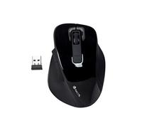NGS Bow Black - Souris sans Fil RF 2,4Ghz, Souris Optique Wireless 800/1200/1600dpi pour Ordinateur, Scroll + 5 Boutons, Ergonomie Droitiers, Noir