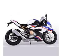 Modèle Échelle 1:12 pour BMW S1000RR Alliage Moto Modèle Lumière Et Effet Sonore Moulé sous Pression Voiture Jouets Cadeau d'anniversaire(White)