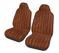 Modèle en bois marron Dua Sarung JOK Mobil,& Sarung JOK Mobil Depan, Cocok pour Sebagian Besar Mobil, SUV, Truk, Van, Dll.