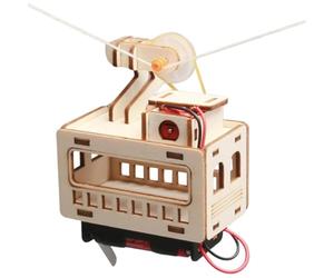 Modèle en - Petite invention du téléphérique, puzzle en avec pièces encastrées, modèles de bricolage avec design créatif, accessoire de loisirs, modèle en pour ado