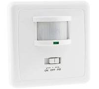 ChiliTec Détecteur de mouvement PIR encastré à chasse d'eau 160° LED 3 fils Blanc