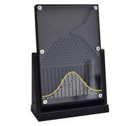 Modèle expérimental de Galton, modèle mathématique de la distribution normale de Dalton avec courbe dorée, expérience efficace sur les lois statistiques, idéal pour les enseignants et les élèves