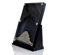 Modèle Expérimental De La Planche De Galton, Modèle Mathématique De La Distribution Normale, Avec Courbe, Pour Susciter La Curiosité Et Enrichir L'apprentissage,En Didactique Des Probabilités (black)