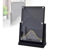 Modèle expérimental de planche de Galton, modèle de démonstration de probabilités, modèle mathématique de démonstration de la distribution normale (12 x 18 cm), jouet de bureau pour enseignants et