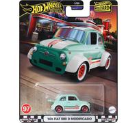 Modèle FIAT 500 D Modifié 1960 Voiture 1:64 6Cm Hot Wheels Boulevard HRT65