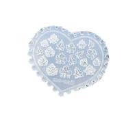 Modèle Flexible En Silicone Pour Nail Art Avec Feuilles De Champignon Formes De Cœur Outil De Conception Réutilisable Moule À Ongles En Forme De Cœur