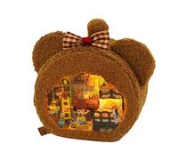 Modèle Générique De Small House - Miniature House of Craft Dolls, Creative Kit for Children Couleur pour Vous Montrer Comment Assembler Chaque Pièce Et Où La Positionner, avec des Manuels en Anglais